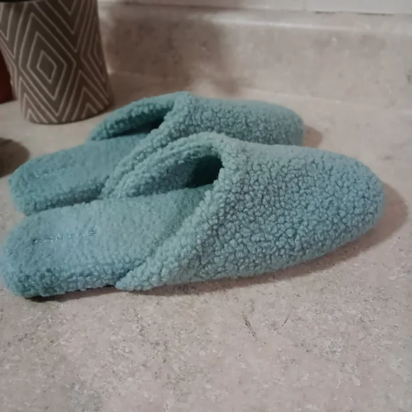 Bombas Women's Sunday Mule Slipper Sherpa Cozy Light Blue Size 9 - Picture 3 of 6
